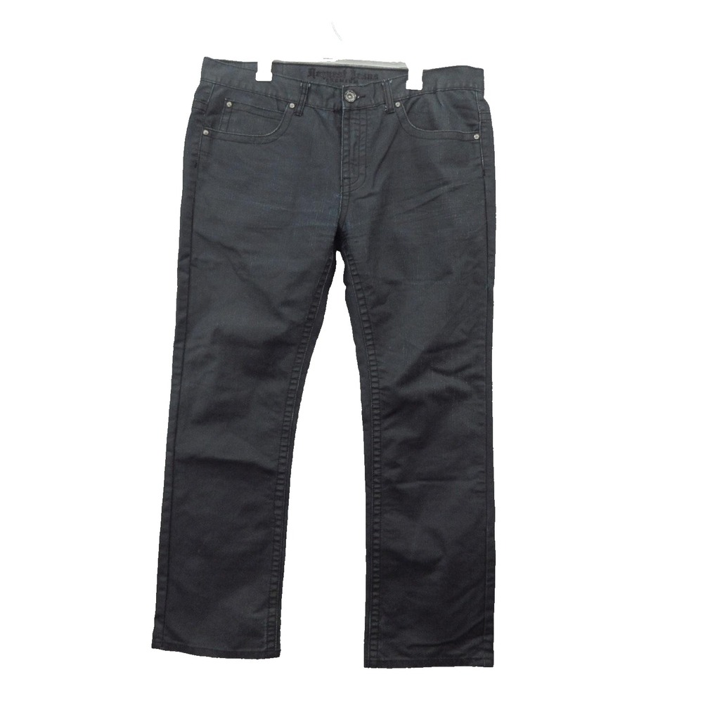 Request Jeans Pants Mens 36x30 Black Premium Straight Leg Cotton Blend